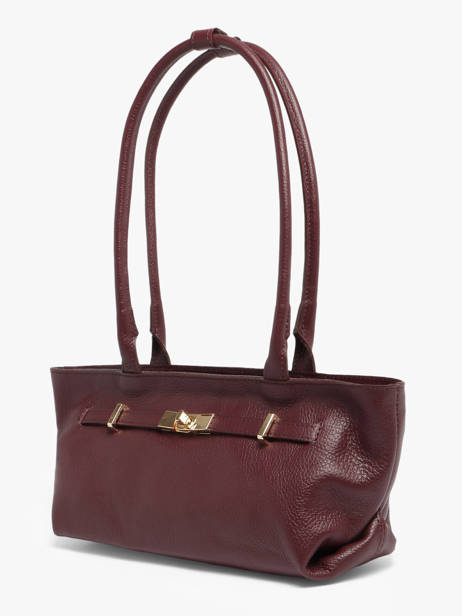 Baguette Caviar Cuir Milano Rouge caviar CA26067 vue secondaire 2