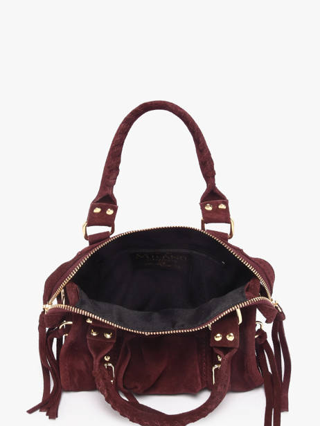 Sac Bandoulière Velvet Cuir Milano Rouge velvet VE24092O vue secondaire 3