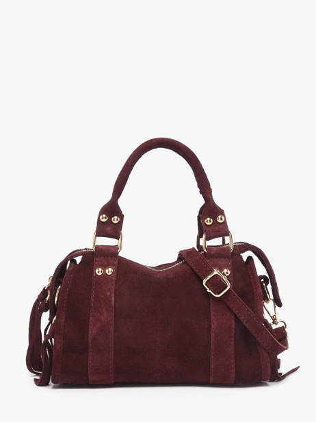 Sac Bandoulière Velvet Cuir Milano Rouge velvet VE24093O vue secondaire 4