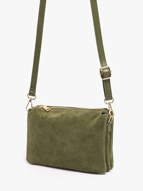 Sac Bandoulière Velvet Caviar Cuir Milano Vert velvet caviar VC24117 vue secondaire 2