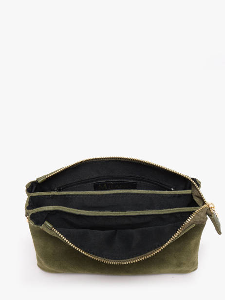 Sac Bandoulière Velvet Caviar Cuir Milano Vert velvet caviar VC24117 vue secondaire 3