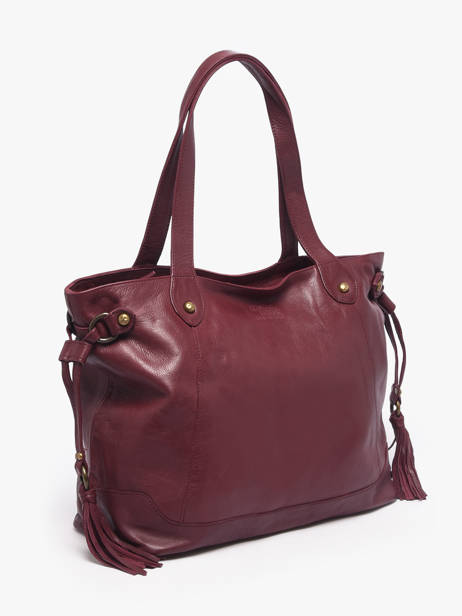 Sac Porté épaule A4 Cow Cuir Basilic pepper Rouge cow 155N vue secondaire 2
