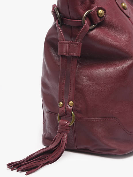 Sac Porté épaule A4 Cow Cuir Basilic pepper Rouge cow 155N vue secondaire 3