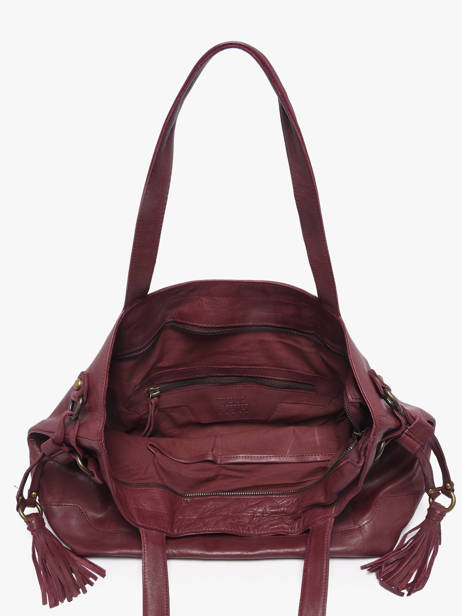 Sac Porté épaule A4 Cow Cuir Basilic pepper Rouge cow 155N vue secondaire 4