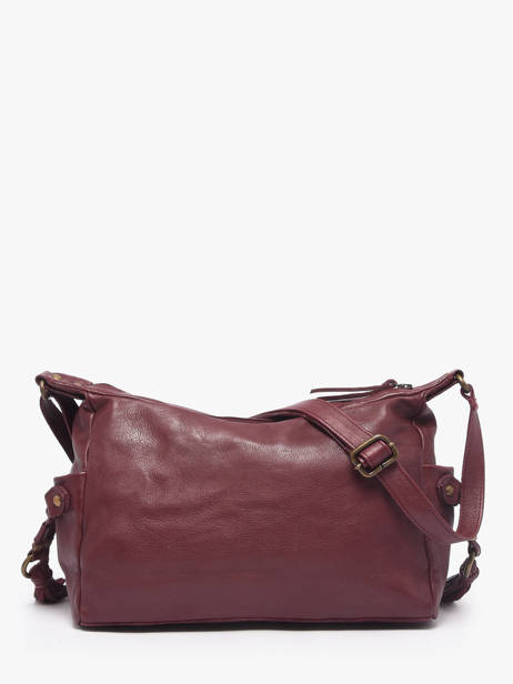 Sac Bandoulière Cow Cuir Basilic pepper Rouge cow BCOW86 vue secondaire 5