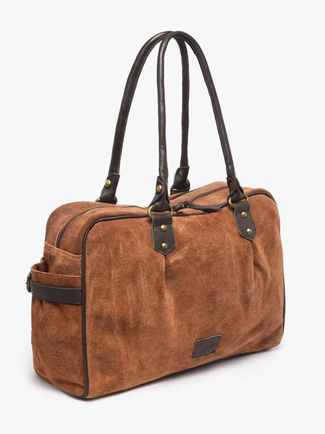 Sac Porté épaule A4 Vienne Cuir Basilic pepper Marron vienne BVIE04 vue secondaire 2