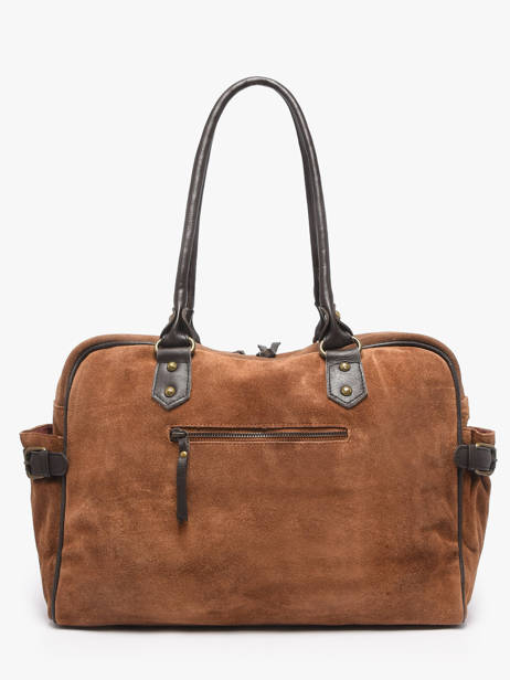 Sac Porté épaule A4 Vienne Cuir Basilic pepper Marron vienne BVIE04 vue secondaire 5