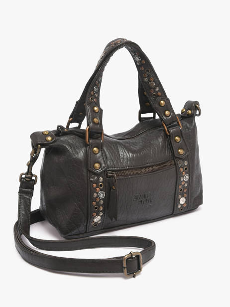 Sac Bandoulière Brooklyn Cuir Basilic pepper Marron brooklyn BBRO03 vue secondaire 2