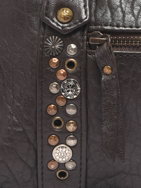 Sac Bandoulière Brooklyn Cuir Basilic pepper Marron brooklyn BBRO03 vue secondaire 3