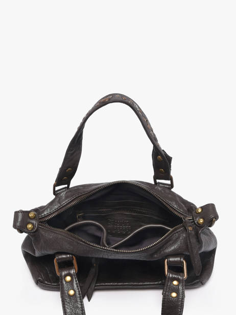Sac Bandoulière Brooklyn Cuir Basilic pepper Marron brooklyn BBRO03 vue secondaire 4