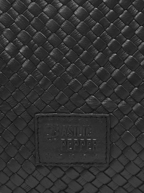 Sac Porté épaule A4 Lisbonne Cuir Basilic pepper Noir lisbonne BLIS02 vue secondaire 3