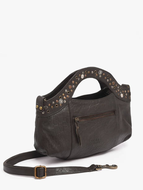 Sac Bandoulière Brooklyn Cuir Basilic pepper Marron brooklyn BBRO02 vue secondaire 2