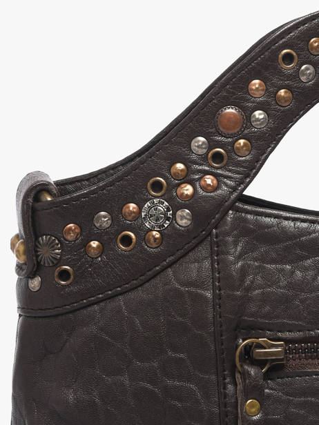 Sac Bandoulière Brooklyn Cuir Basilic pepper Marron brooklyn BBRO02 vue secondaire 3