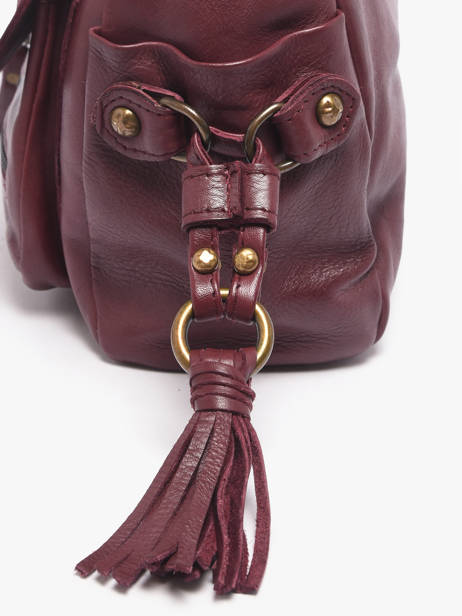 Sac Bandoulière Cow Cuir Basilic pepper Rouge cow BCOW91 vue secondaire 3
