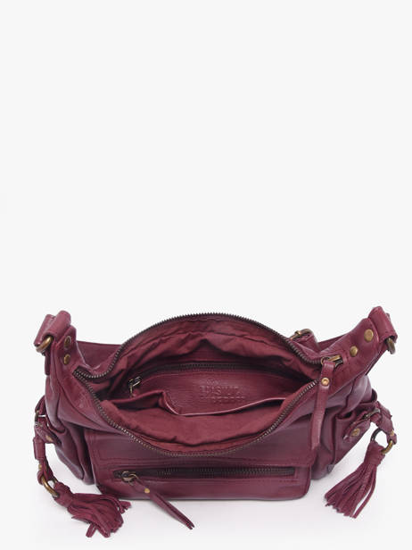 Sac Bandoulière Cow Cuir Basilic pepper Rouge cow BCOW91 vue secondaire 4