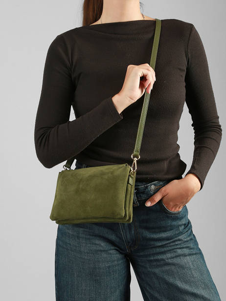 Sac Bandoulière Velvet Caviar Cuir Milano Vert velvet caviar VC24117 vue secondaire 1