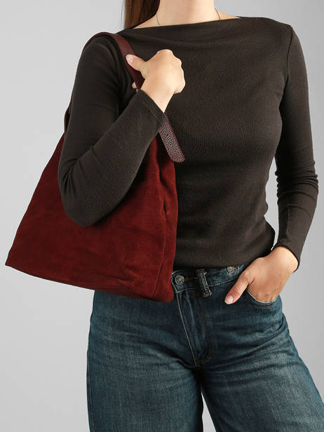 Sac Porté épaule Velvet Caviar Cuir Milano Marron velvet caviar VC26062 vue secondaire 1
