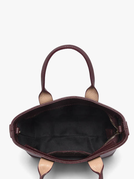 Sac Porté Main Caviar Cuir Milano Rouge caviar CA26066 vue secondaire 3