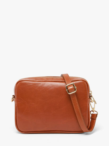 Sac Bandoulière Shiny Sauvage Cuir Milano Marron shiny sauvage SS25067 vue secondaire 4