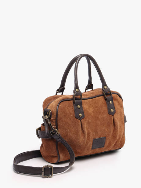 Sac Porté Main Vienne Cuir Basilic pepper Marron vienne BVIE03 vue secondaire 2
