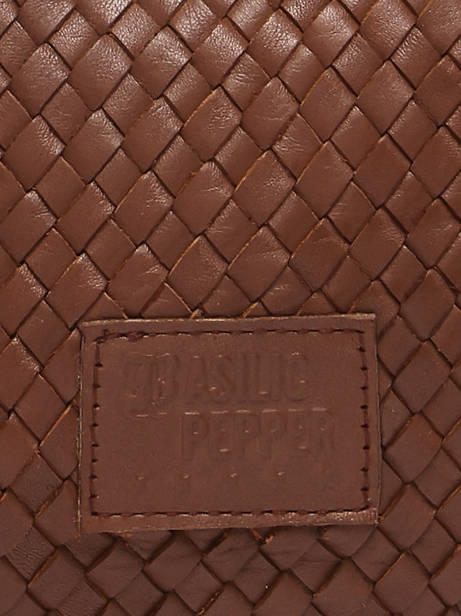 Sac Bandoulière Lisbonne Cuir Basilic pepper Marron lisbonne BLIS01 vue secondaire 3