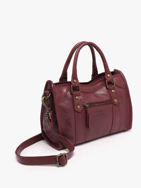 Sac Bandoulière Cow Cuir Basilic pepper Rouge cow BCOW72 vue secondaire 2