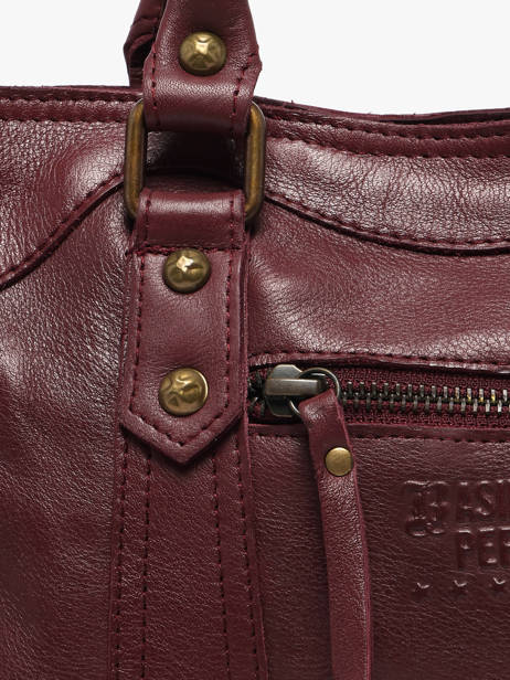 Sac Bandoulière Cow Cuir Basilic pepper Rouge cow BCOW72 vue secondaire 3