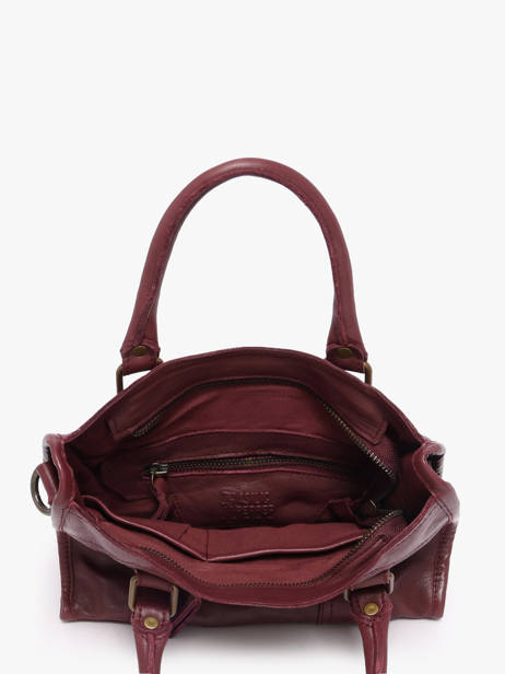 Sac Bandoulière Cow Cuir Basilic pepper Rouge cow BCOW72 vue secondaire 4