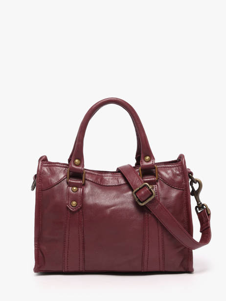 Sac Bandoulière Cow Cuir Basilic pepper Rouge cow BCOW72 vue secondaire 5