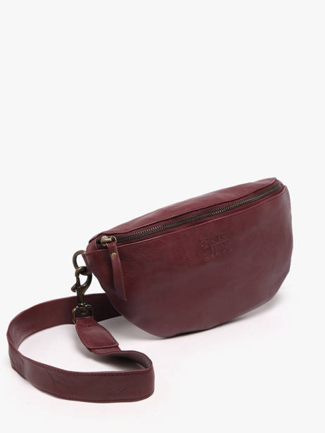 Sac Banane Cow Cuir Basilic pepper Rouge cow BCOW55 vue secondaire 2