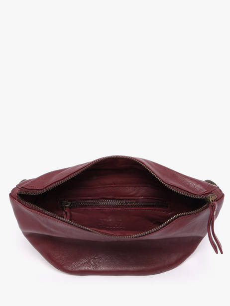 Sac Banane Cow Cuir Basilic pepper Rouge cow BCOW55 vue secondaire 4