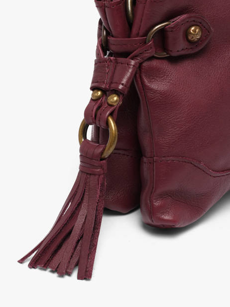 Sac Bandoulière Cow Cuir Basilic pepper Rouge cow BCOW82 vue secondaire 3