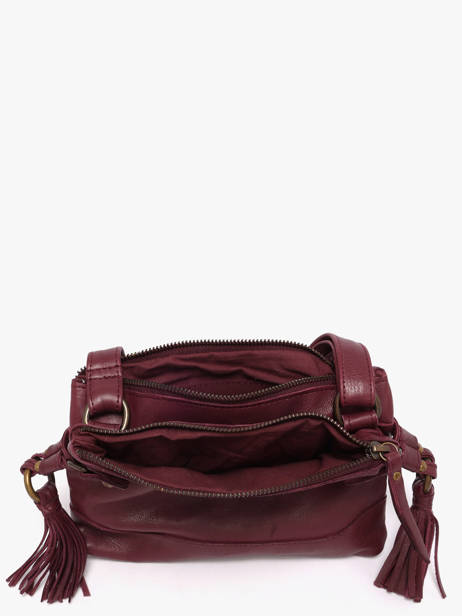 Sac Bandoulière Cow Cuir Basilic pepper Rouge cow BCOW82 vue secondaire 4
