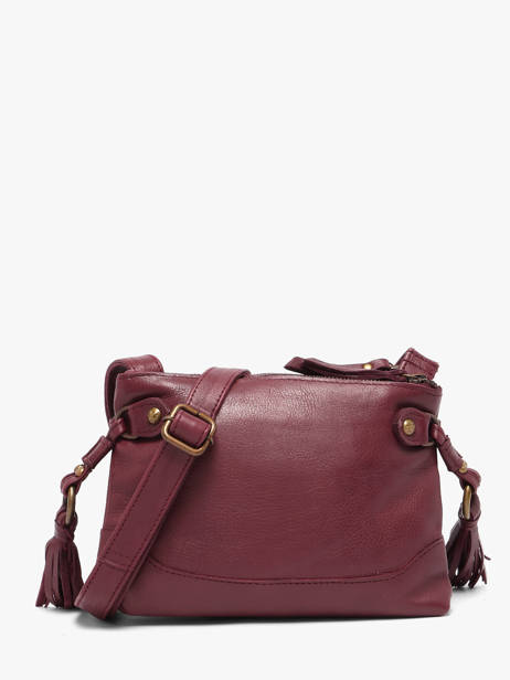 Sac Bandoulière Cow Cuir Basilic pepper Rouge cow BCOW82 vue secondaire 5