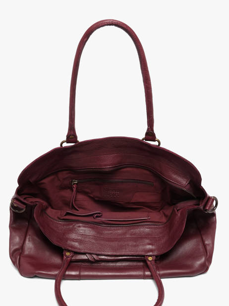 Sac Porté épaule A4 Cow Cuir Basilic pepper Rouge cow BCOW78 vue secondaire 4