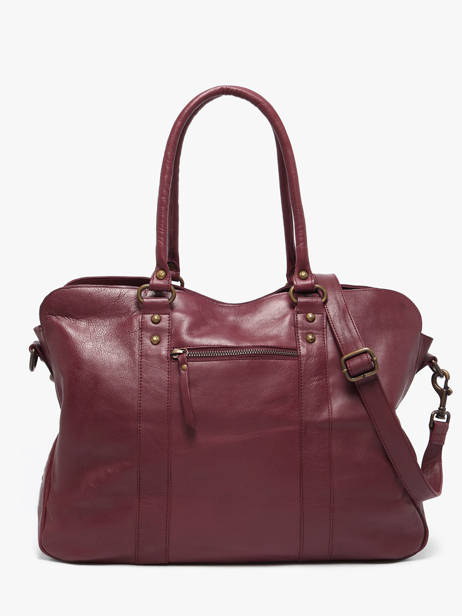 Sac Porté épaule A4 Cow Cuir Basilic pepper Rouge cow BCOW78 vue secondaire 5