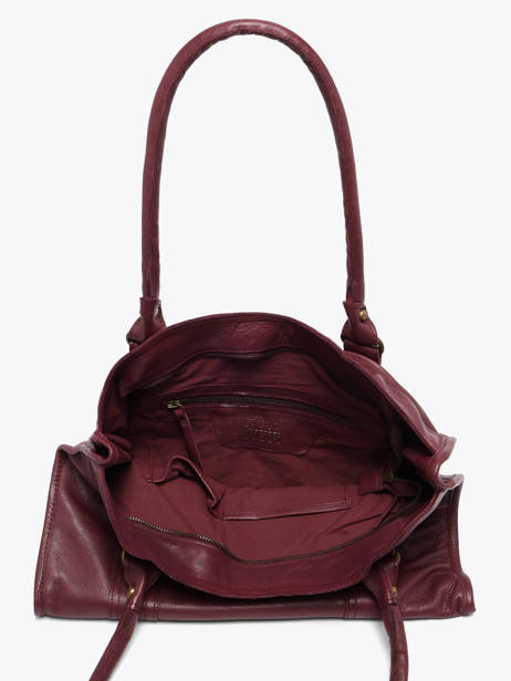 Sac Shopping A4 Cow Cuir Basilic pepper Rouge cow BCOW31 vue secondaire 4