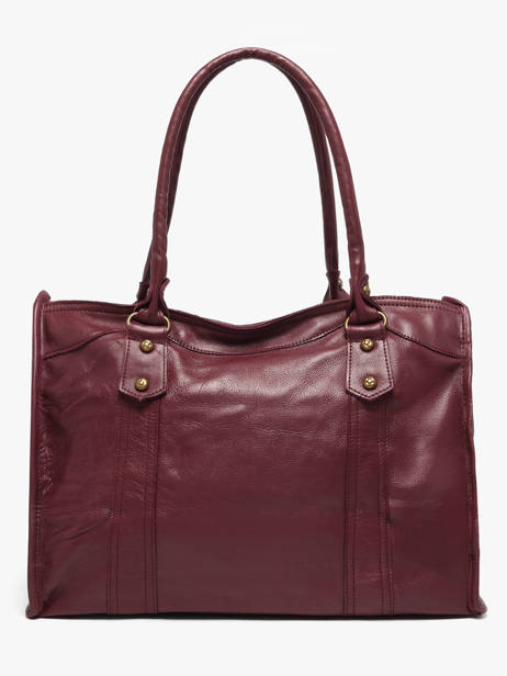 Sac Shopping A4 Cow Cuir Basilic pepper Rouge cow BCOW31 vue secondaire 5