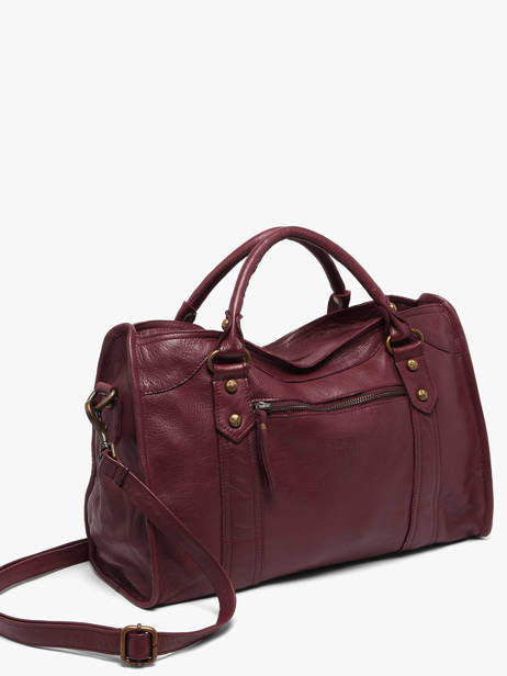 Sac Porté Main Cow Cuir Basilic pepper Rouge cow BCOW22 vue secondaire 2