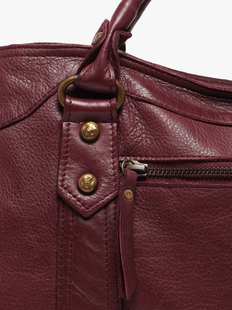 Sac Porté Main Cow Cuir Basilic pepper Rouge cow BCOW22 vue secondaire 3