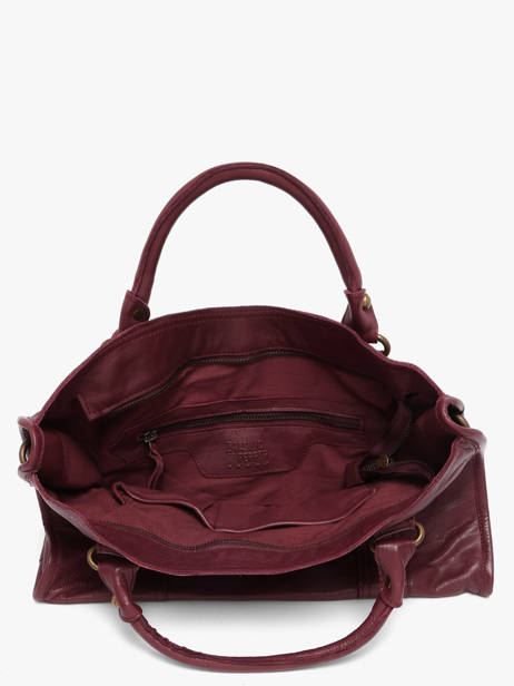 Sac Porté Main Cow Cuir Basilic pepper Rouge cow BCOW22 vue secondaire 4