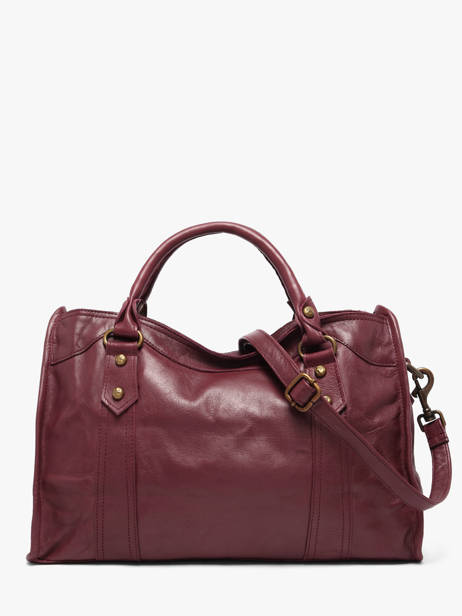 Sac Porté Main Cow Cuir Basilic pepper Rouge cow BCOW22 vue secondaire 5