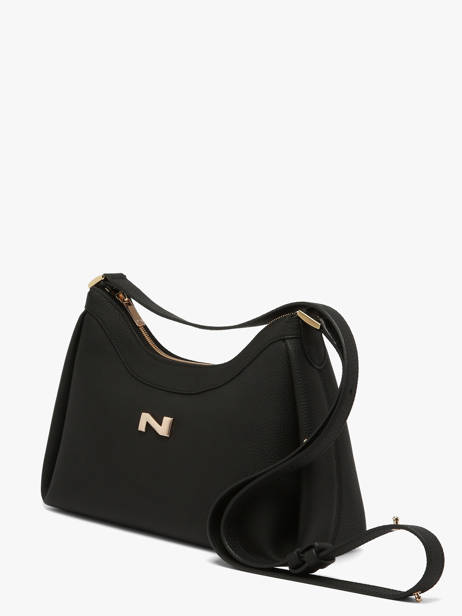 Sac Porté épaule Maia Cuir Nathan baume Noir nymphea 6 vue secondaire 2