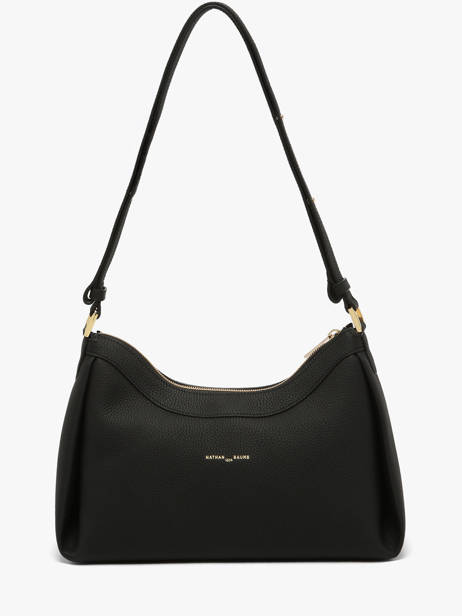 Sac Porté épaule Maia Cuir Nathan baume Noir nymphea 6 vue secondaire 5
