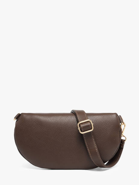 Sac Banane Cuir Milano Marron caviar CA23111O vue secondaire 4