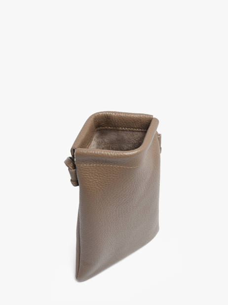 Sac Bandoulière Caviar Cuir Milano Marron caviar CA26061 vue secondaire 3
