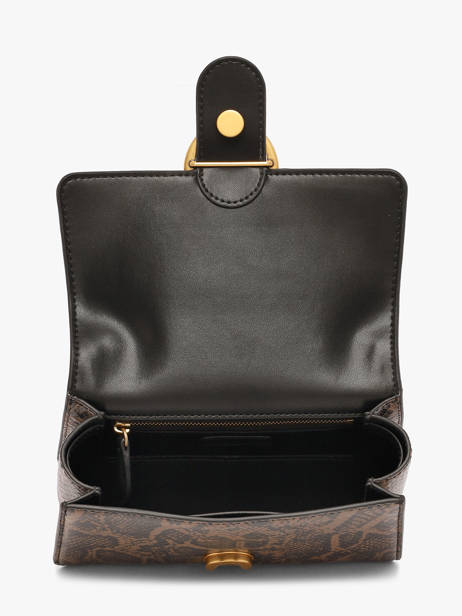 Sac Bandoulière Love Bag Icon Cuir Pinko Marron love bag icon 71A3E5 vue secondaire 4