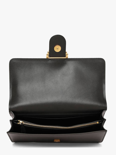 Sac Bandoulière Love Bag Icon Cuir Pinko Noir love bag icon 7070A0F1 vue secondaire 4