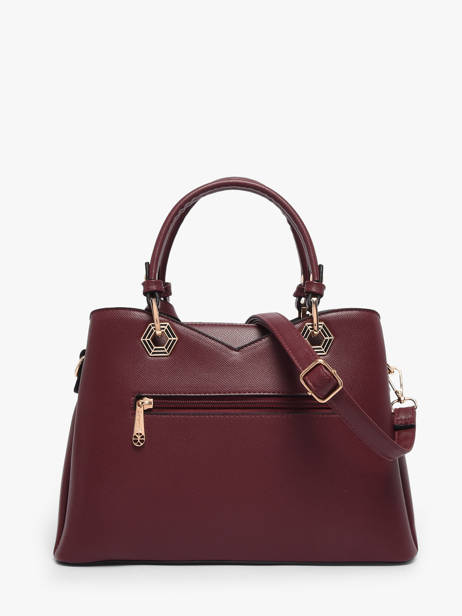 Sac Porté Main Saffiano Gallantry Rouge saffiano M9431 vue secondaire 3