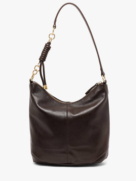 Sac Porté épaule Vintage Cuir Nat et nin Marron vintage SORA vue secondaire 5